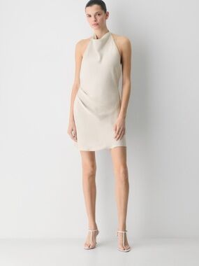 Aritzia | Dresses | Aritzia Ten Audience Satin Mini Halter Dress Nwt |  Poshmark